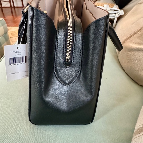 Kate Spade Medium Triple Compartment Black Satchel - Picture 7 of 14